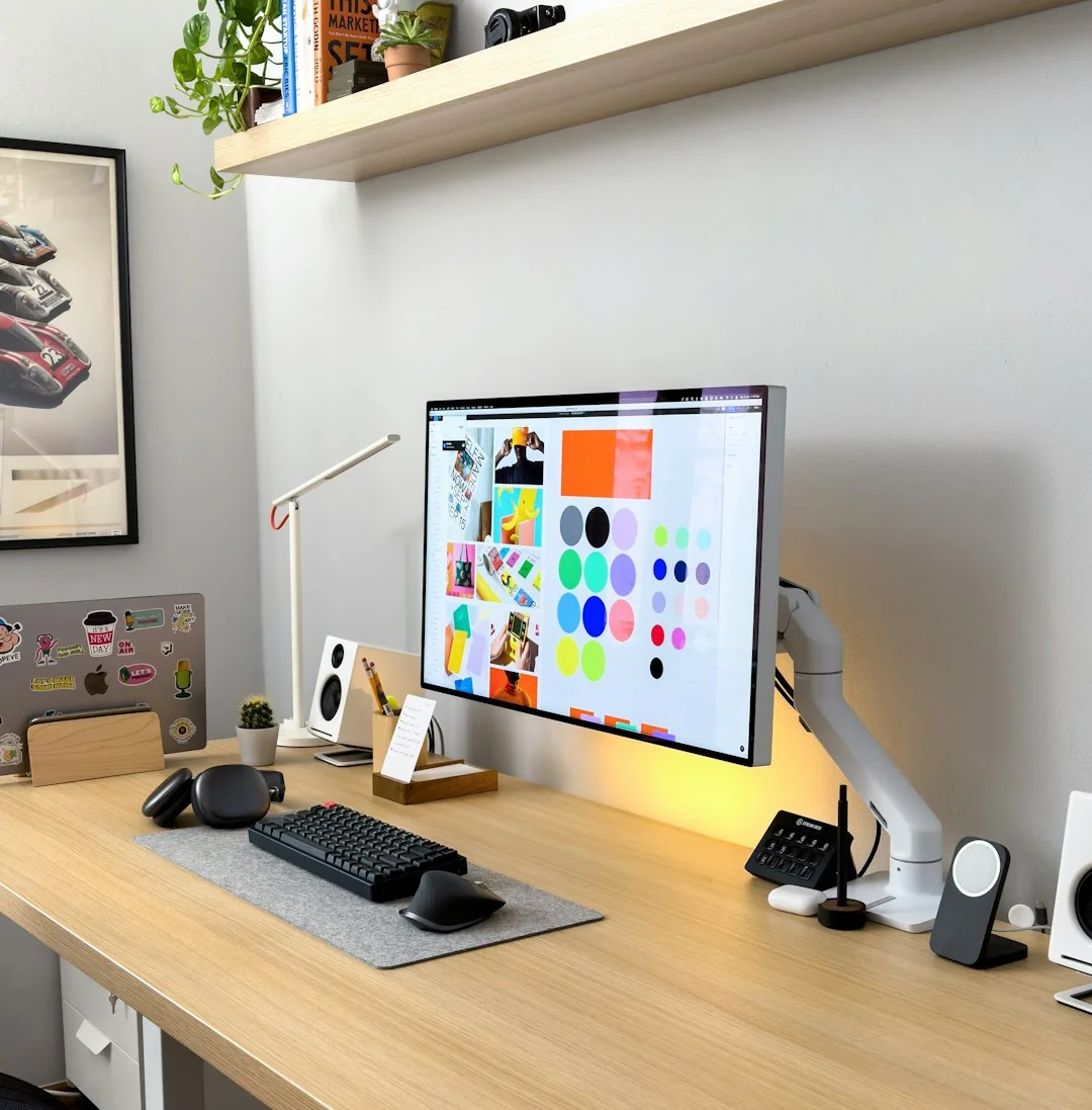 home-hero Une personne utilisant un ordinateur portable pour parcourir des sites de photos d’archives. Travail en freelance dans un cadre chaleureux.